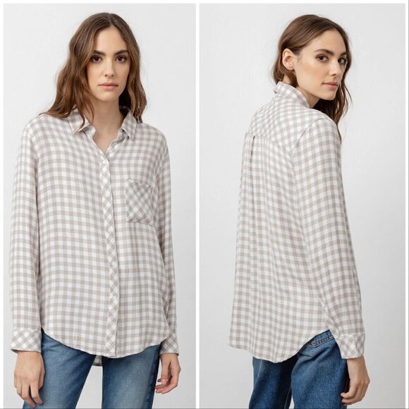 Rails Tops - Rails Hunter Powder Wheat Button Up Shirt